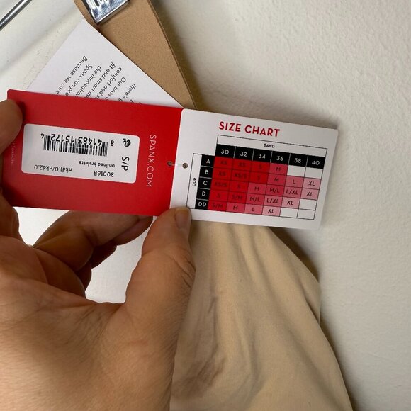 New Spanx SPANX smooth Bra-llelujah! Unlined Bralette in Nude Size Small - Picture 9 of 12